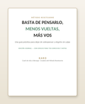 Basta de Pensarlo, Menos Vueltas, Más Vos — Ebook Journal Digital